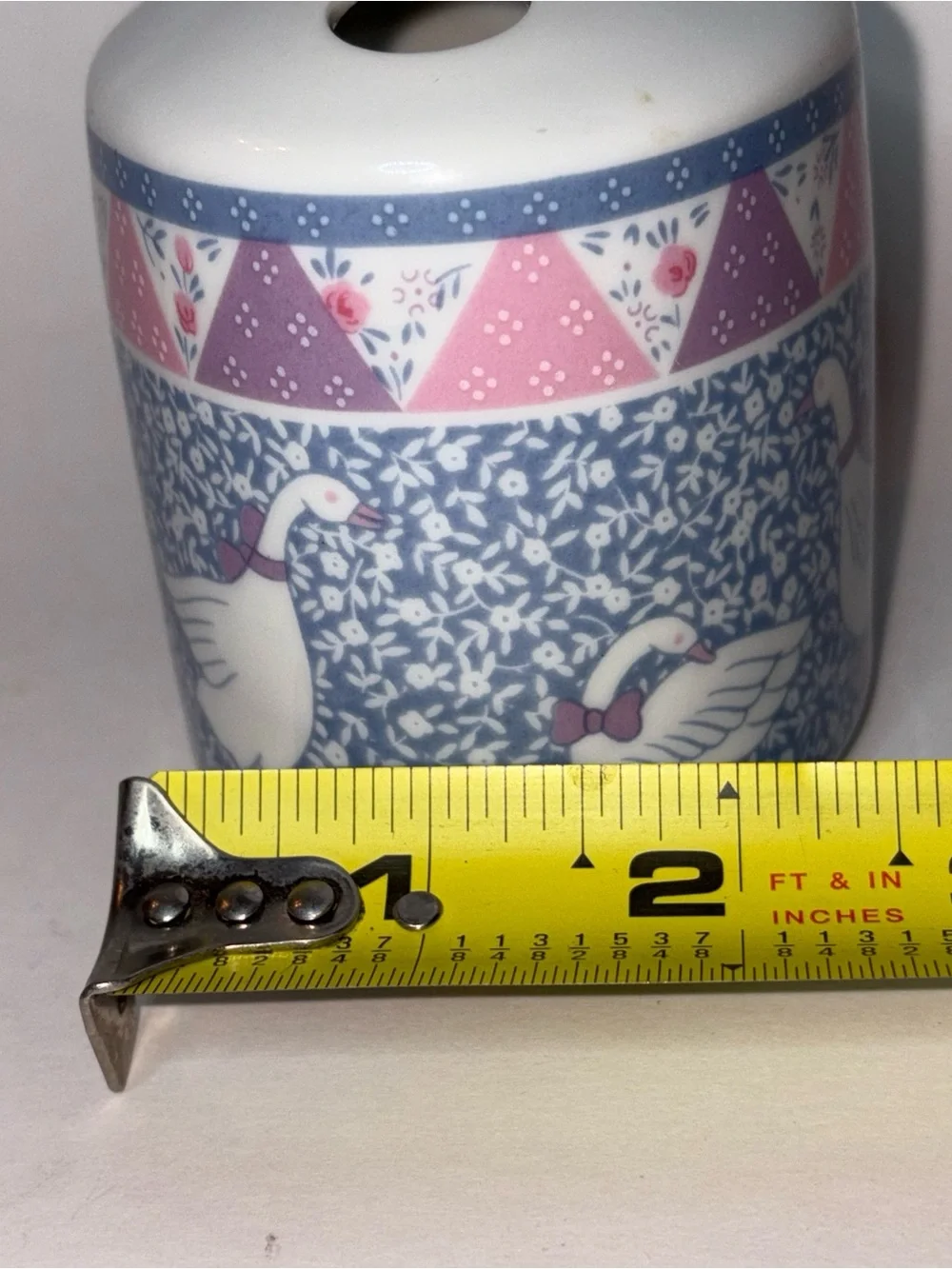 1980’s Country Goose Toothbrush Holder Ceramic Japan Holds 4 Vintage